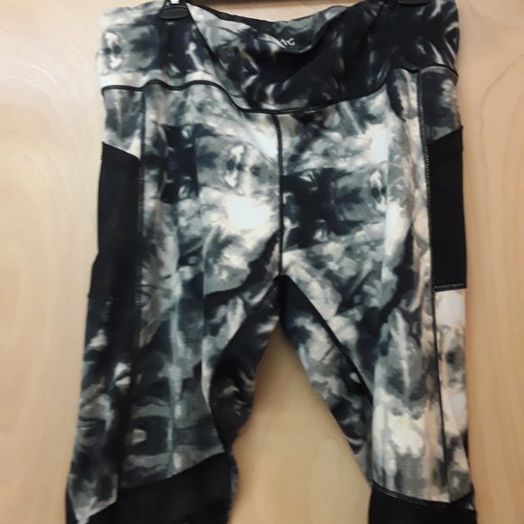 Orag Grey tie die pocket mesh leggings 3X - Picture 8 of 14